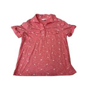 Coral Bay Coastal Coral Top Women’s Size Petite Small Umbrella Beach Ball